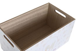 DKD Home Decor Caja Patito Lindo 23 Rosa Azul 21 x 18 x 36 cm (2 Unidades)