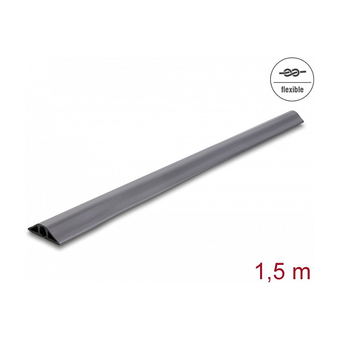 DeLOCK Canaleta de PVC flexible 50 x 13 mm, 1,5 m, gris DeLOCK Canaleta de PVC flexible 50 x 13 mm, 1,5 m, gris