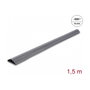 DeLOCK Canaleta de PVC flexible 50 x 13 mm, 1,5 m, gris