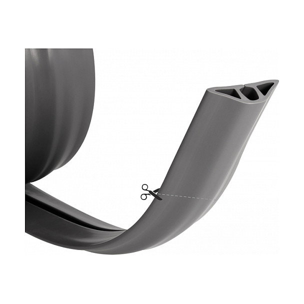 DeLOCK Canaleta de PVC flexible 50 x 13 mm, 1,5 m, gris DeLOCK Canaleta de PVC flexible 50 x 13 mm, 1,5 m, gris