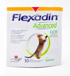 Vetoquinol Flexadin Advanced UCII Comprimidos Masticables Gatos Osteoartritis 30cp
