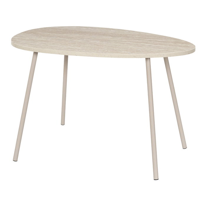 Home Deco Factory Juego de 2 Mesas Nido Terra Nova con Patas de Hierro - Mesa Grande 75x50 cm y Pequeña 60x39 cm