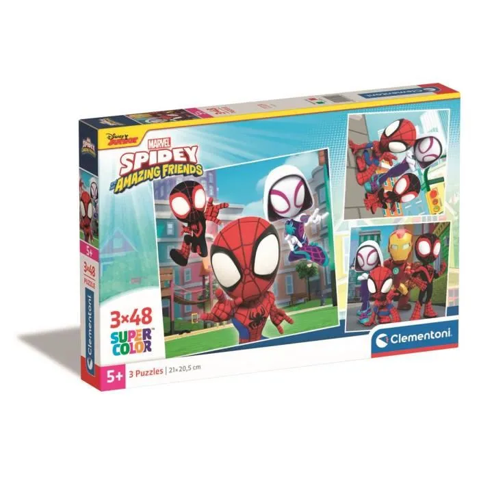 Clementoni Puzzles 3x48 Piezas Spidey y sus extraordinarios amigos CLE1695894154397 Clementoni Puzzles 3x48 Piezas Spidey y sus extraordinarios amigos CLE1695894154397