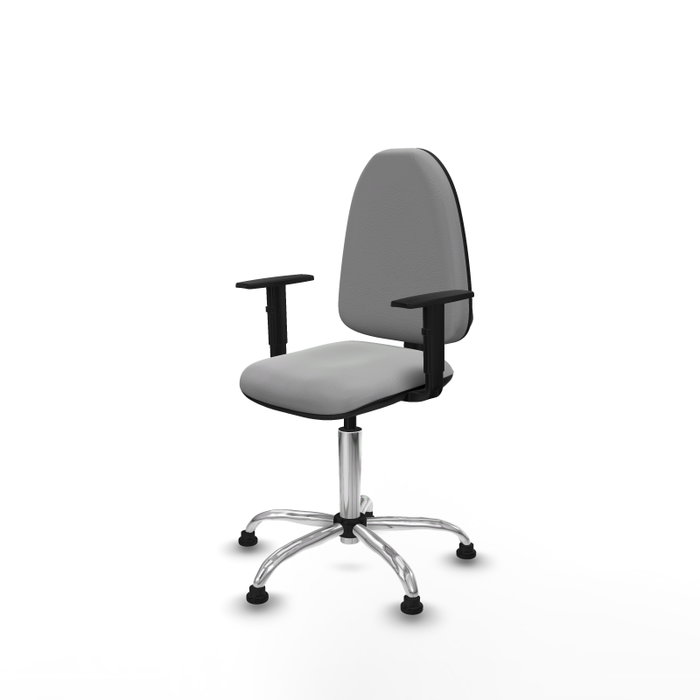 PIQUERAS Y CRESPO Silla de oficina Aýna Gris claro con Brazos 1D