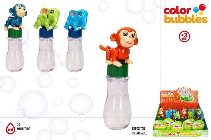 Color Baby Pompero Animales Salvajes Color Bubbles 35 ml Modelos Surtidos