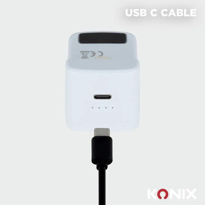 Konix Batería Externa para Mandos Joy-Con Nintendo Switch - KON3328170306997 - Negro - Indicador LED Carga - 10 Modos Iluminación RGB