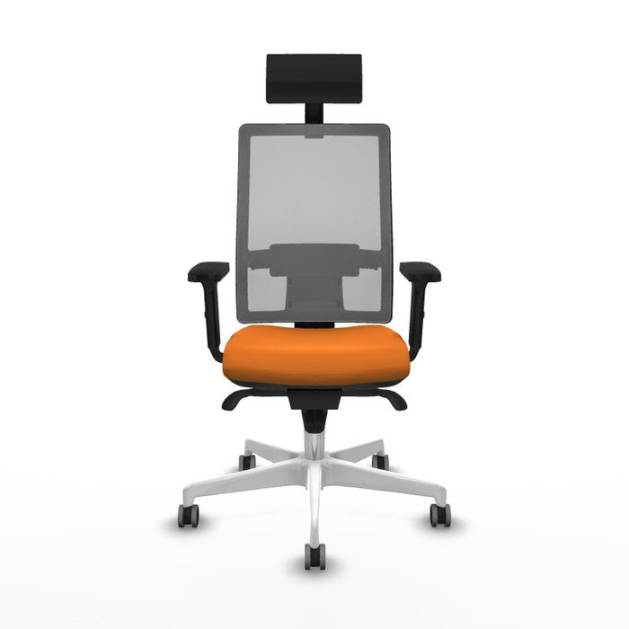 PIQUERAS Y CRESPO Silla de oficina Horna Naranja y Gris PIQUERAS Y CRESPO Silla de oficina Horna Naranja y Gris