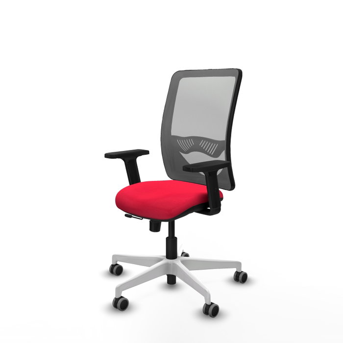 PIQUERAS Y CRESPO Silla de oficina Zulema con mecanismo Sincro/Traslack Rojo y Gris PIQUERAS Y CRESPO Silla de oficina Zulema con mecanismo Sincro/Traslack Rojo y Gris