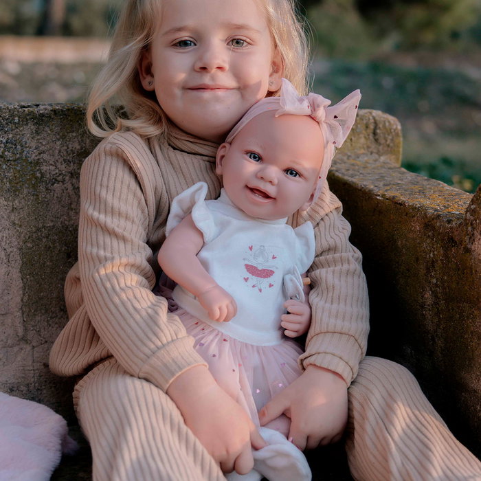 Muñecas Arias Muñeca Elegance Zoe Bailarina Rosa con Cojín