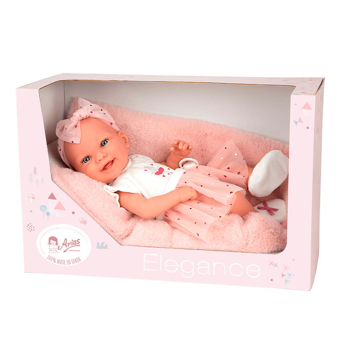 Muñecas Arias Muñeca Elegance Zoe Bailarina Rosa con Cojín