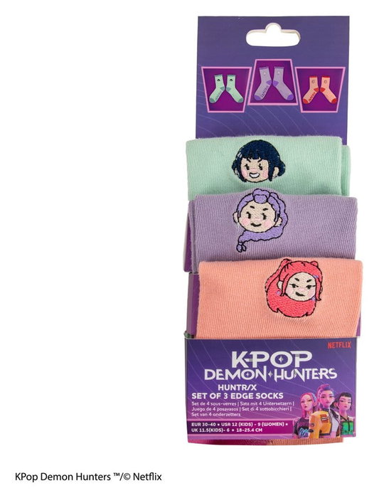 Cinereplicas Las guerreras K-pop Juego de 3 Calcetines HUNTR/X Cinereplicas Las guerreras K-pop Juego de 3 Calcetines HUNTR/X