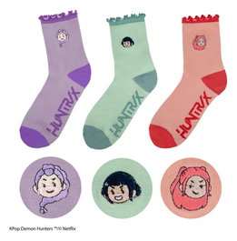 Cinereplicas Las guerreras K-pop Juego de 3 Calcetines HUNTR/X