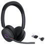Yealink BH74 Teams - Auriculares Diadema Bluetooth 5.3 Inalámbricos con ANC, Micrófono Boom, USB-C/A, 65h Autonomía, Negro