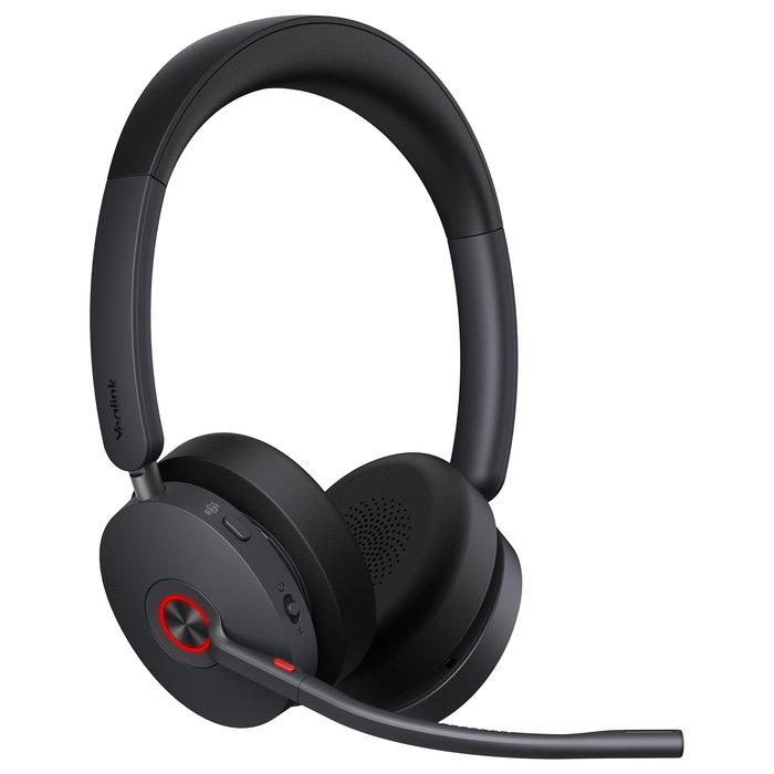 Yealink BH74 Teams - Auriculares Diadema Bluetooth 5.3 Inalámbricos con ANC, Micrófono Boom, USB-C/A, 65h Autonomía, Negro