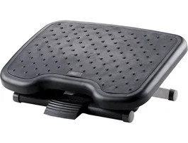 Q-connect Reposapiés Premium ajustable con alfombrilla de caucho