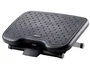 Q-connect Reposapiés Premium ajustable con alfombrilla de caucho