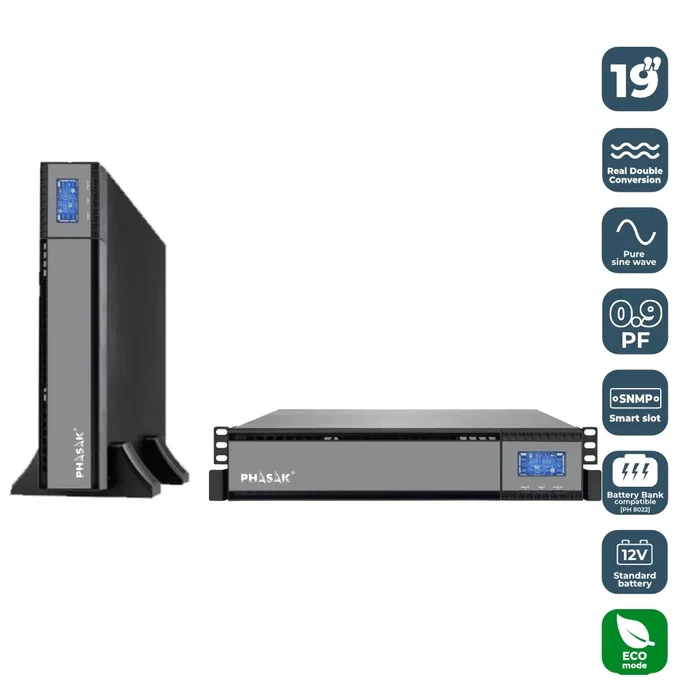 Phasak PH 9330 Sai Online Rack 3000 VA 2700 W Phasak PH 9330 Sai Online Rack 3000 VA 2700 W