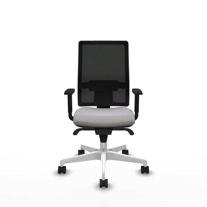 PIQUERAS Y CRESPO Silla de oficina Horna con mecanismo Sincro Gris claro y Negro PIQUERAS Y CRESPO Silla de oficina Horna con mecanismo Sincro Gris claro y Negro