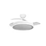 Ventilador de Techo DC Blanco 60W LED Verano-Invierno 3 Aspas Transparente 6980lm 3500-4000-6500K Mando y Temporizador 107d
