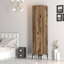 Hanah Home Armario Kumsal S Nogal 40cm Ancho x 47.5cm Alto x 201.4cm Profundo Tablero de Partículas Melamina