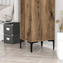 Hanah Home Armario Kumsal S Nogal 40cm Ancho x 47.5cm Alto x 201.4cm Profundo Tablero de Partículas Melamina