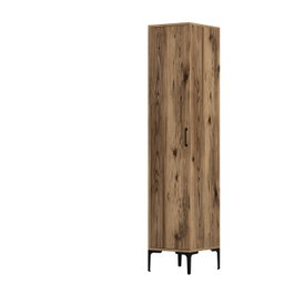Hanah Home Armario Kumsal S Nogal 40cm Ancho x 47.5cm Alto x 201.4cm Profundo Tablero de Partículas Melamina