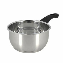 Menastyl Cacerola de Acero Inoxidable 16 cm Apta para Todo Tipo de Fuegos e Inducción