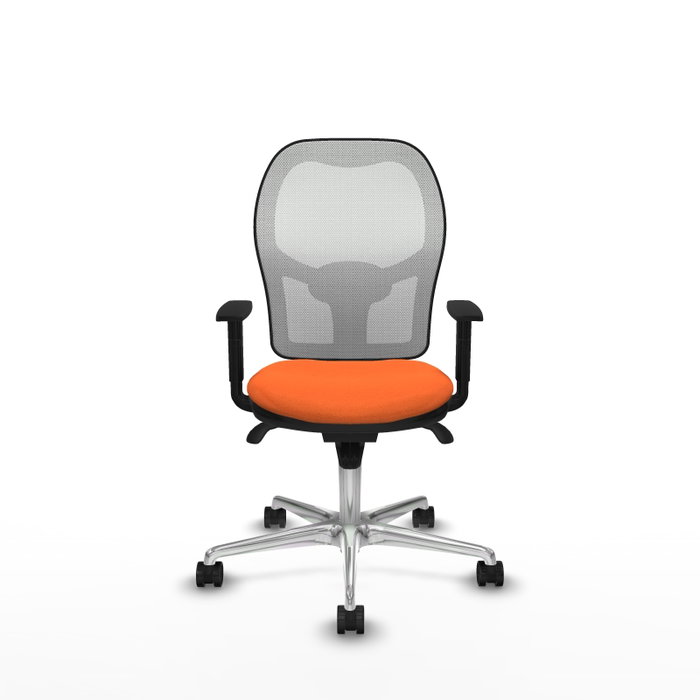 PIQUERAS Y CRESPO Silla de oficina Jorquera naranja y blanca PIQUERAS Y CRESPO Silla de oficina Jorquera naranja y blanca