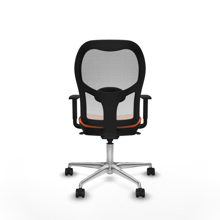 PIQUERAS Y CRESPO Silla de oficina Jorquera naranja y blanca PIQUERAS Y CRESPO Silla de oficina Jorquera naranja y blanca