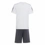 Conjunto Deportivo para Niños Adidas Essentials Blanco Negro 7-9 Años