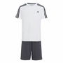 Conjunto Deportivo para Niños Adidas Essentials Blanco Negro 7-9 Años