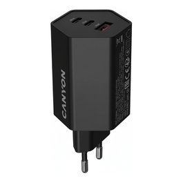 Canyon Charger HEXAGON 65 GaN 65W 2xPD 1xQC EU negro