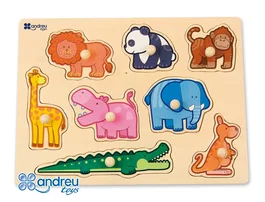 Andreutoys Puzle Madera Selva 8 piezas