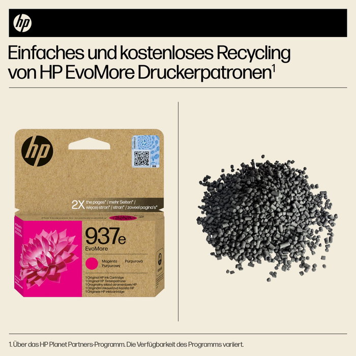 HP 937e EvoMore Cartucho de Tinta Magenta XL