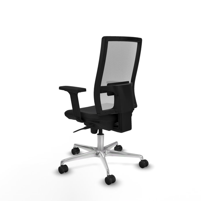 PIQUERAS Y CRESPO Silla de oficina Horna con mecanismo Sincro, Negro y Blanco