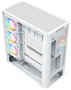Modecom Volcano AQ400 ARGB PC Chasis Midi Tower Blanca con Pantalla LCD