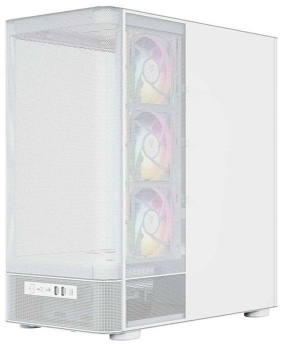 Modecom Volcano AQ400 ARGB PC Chasis Midi Tower Blanca con Pantalla LCD Modecom Volcano AQ400 ARGB PC Chasis Midi Tower Blanca con Pantalla LCD