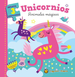 GATO DE HOJALATA, Unicornios: Animales mágicos (Libro+3 puzzles)