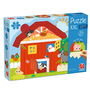 GOULA Puzzle XXL Granja Sorpresa 1110100763 - 12 Piezas con Texturas Táctiles, Juguete Sensorial Educativo para Niños +2 Años