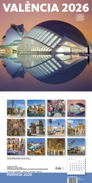 TRIANGLE POSTALS Calendario 2026 Pared València (30x30 cm)