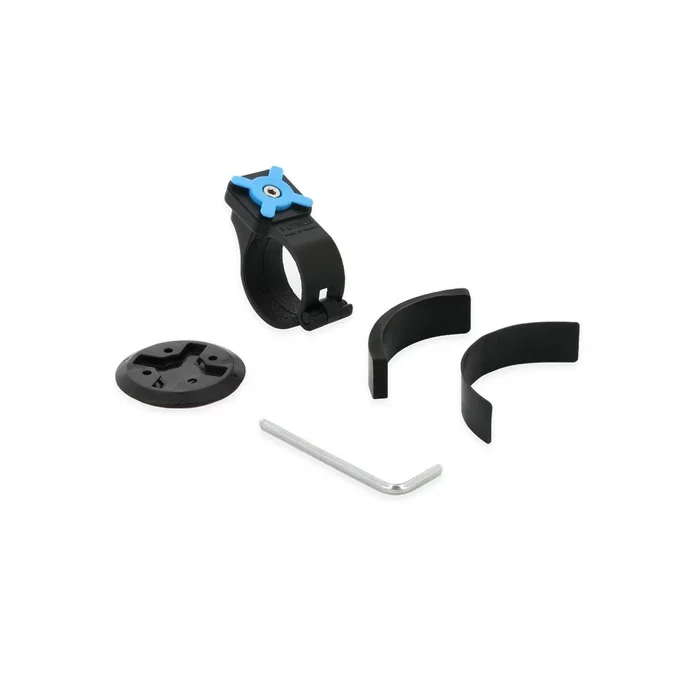 Mobilis 044024 Soporte Pasivo para Smartphone para Bicicleta y Scooter, Negro y Azul Claro