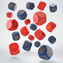 Crosshairs Compact D6 Pack de Dados Cobalt&Red (20)