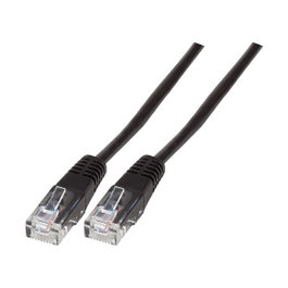 EFB Elektronik Cable de red modular RJ45 (8/4) a RJ45 (8/4), 1 m, Negro