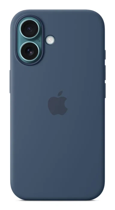 Apple Funda de silicona con MagSafe para iPhone 16 - Azul denim