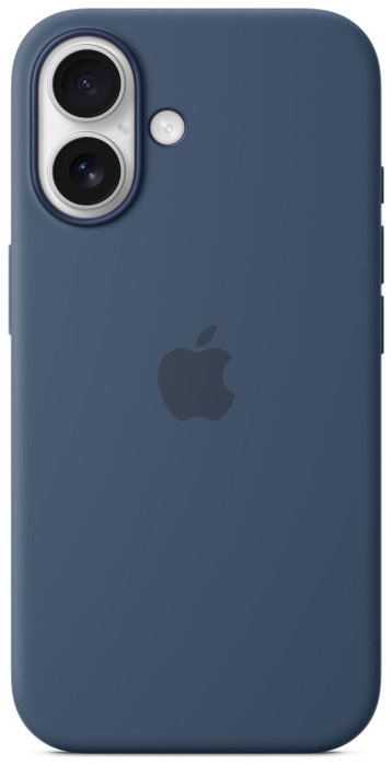 Apple Funda de silicona con MagSafe para iPhone 16 - Azul denim
