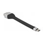 DeLOCK Cable de cinta plana FPC USB Type-C a VGA (DP Alt Mode) 13 cm