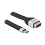 DeLOCK Cable de cinta plana FPC USB Type-C a VGA (DP Alt Mode) 13 cm
