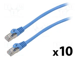 LANBERG Patch cord Cat 6 F/UTP 1,5m azul