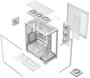 Modecom Volcano Stellar Plus ARGB 8F Midi Tower Caja PC Blanca, ATX, 8 Ventiladores ARGB, Cristal Templado