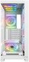 Modecom Volcano Stellar Plus ARGB 8F Midi Tower Caja PC Blanca, ATX, 8 Ventiladores ARGB, Cristal Templado